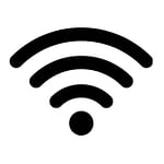 WiFi icon in black