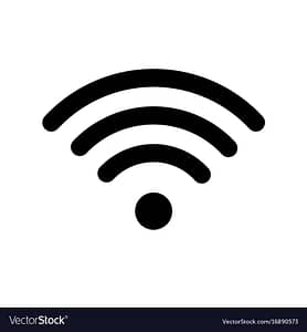 Wifi icon in black